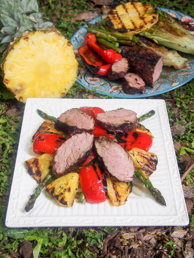 Grilled Pork and Pineapple Salad