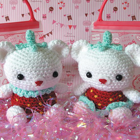 Strawberry Crochet Amigurumi Bears Strawberry Crochet Amigurumi Bears