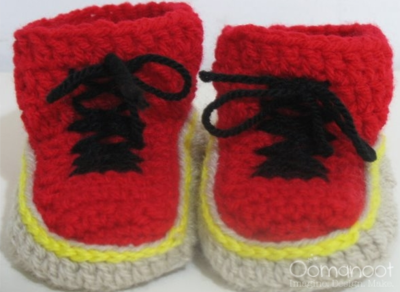 Dr. Martens Crochet Baby Booties