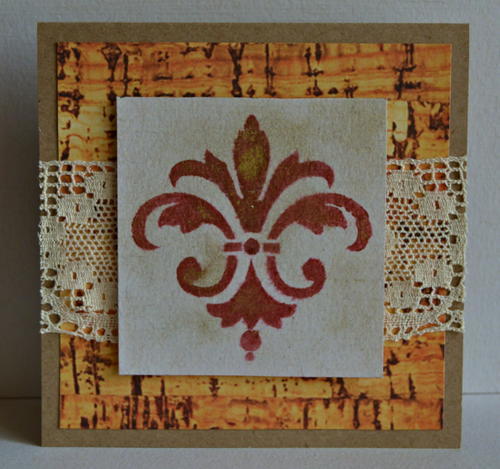 Vintage Terracotta Wedding Card Vintage Terracotta Wedding Card