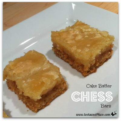 Cake Batter Chess Bars