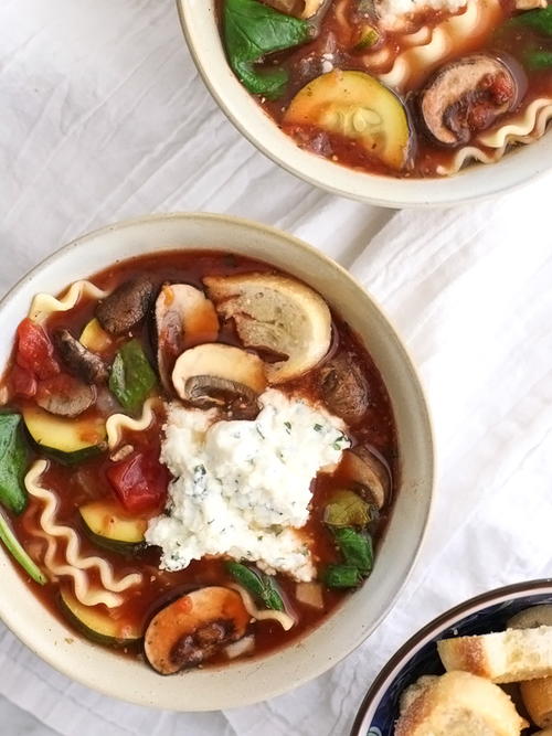 Slow Cooker Vegetarian Lasagna Soup Slow Cooker Vegetarian Lasagna Soup