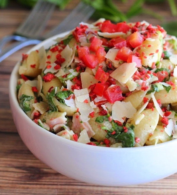 Turkey Bacon Ranch Pasta Salad Turkey Bacon Ranch Pasta Salad