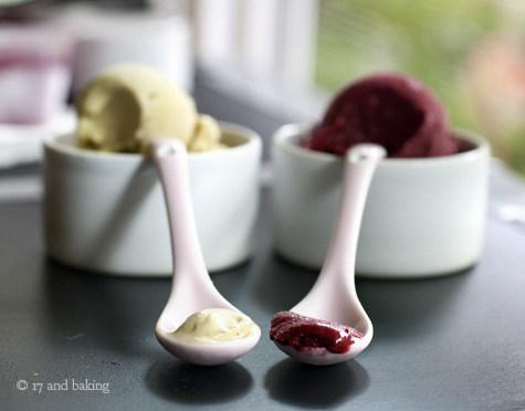 Blackberry Creamsicle Sherbet Recipe and Pistachio Gelato Recipe Blackberry Creamsicle Sherbet Recipe and Pistachio Gelato Recipe