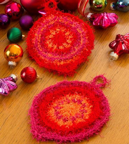Retro Ornament Crochet Scrubbies