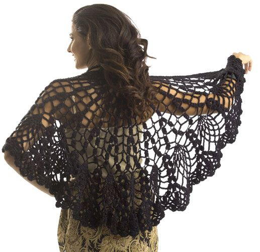 Pineapple Lace Shawl Crochet Pattern