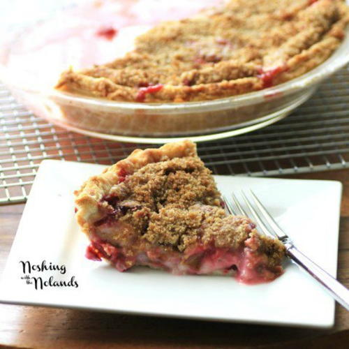 Rhubarb Strawberry Sour Cream Pie Rhubarb Strawberry Sour Cream Pie