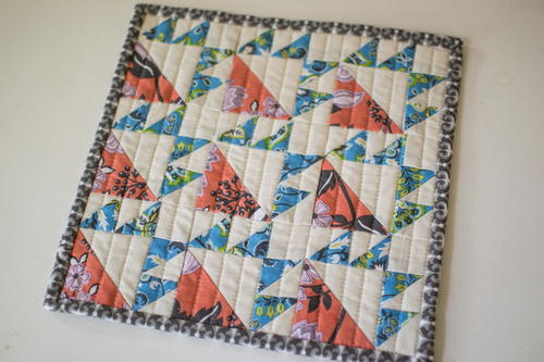 Colorful Bear Paw Quilt Block Colorful Bear Paw Quilt Block