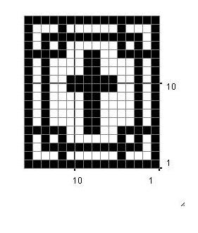 Symmetrical Filet Crochet Prayer Cloth Symmetrical Filet Crochet Prayer Cloth