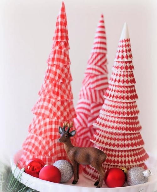 Cupcake Liner Cone Tree Cupcake Liner Cone Tree