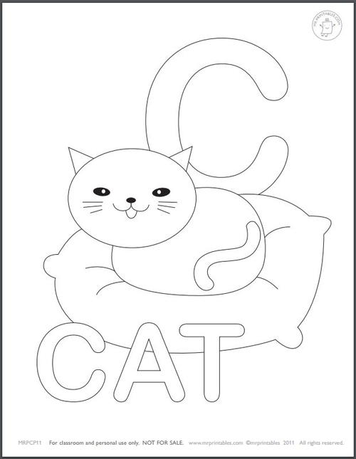 Learn the Alphabet Coloring Pages for Kids ...