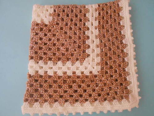 Two Hues Crochet Baby Blanket 