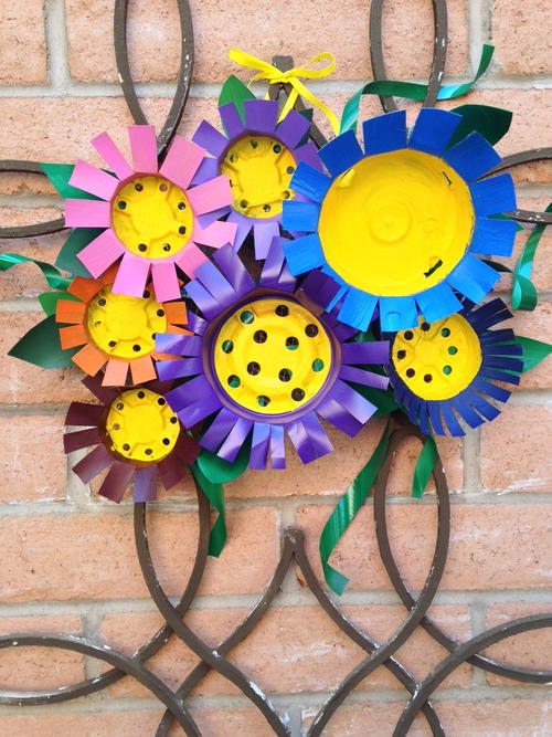 Flowery Front Door Recycled Craft Flowery Front Door Recycled Craft