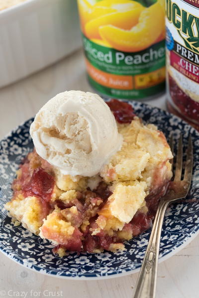 Cherry Peach Dump Cake Recipe Cherry Peach Dump Cake Recipe