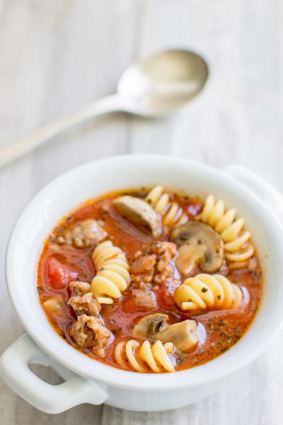 Slow Cooker Lasagna Soup Recipe