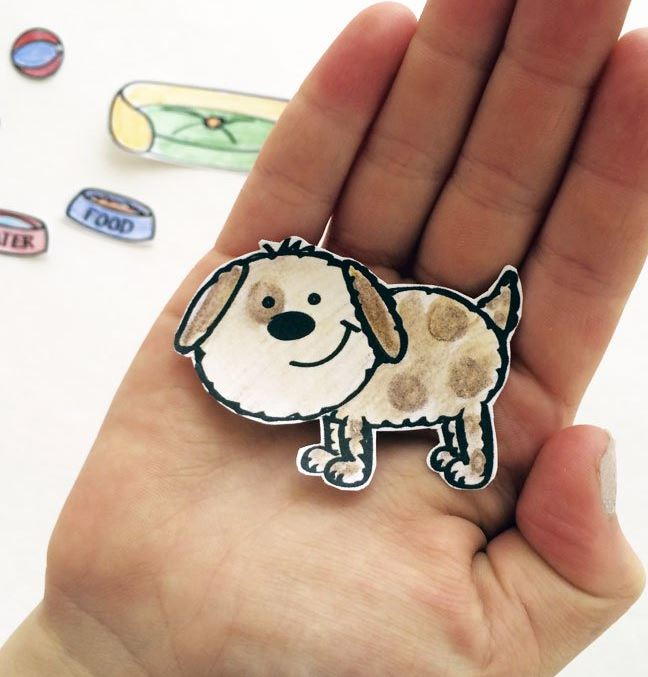 Paper Doll Template for a Paper Pup Paper Doll Template for a Paper Pup