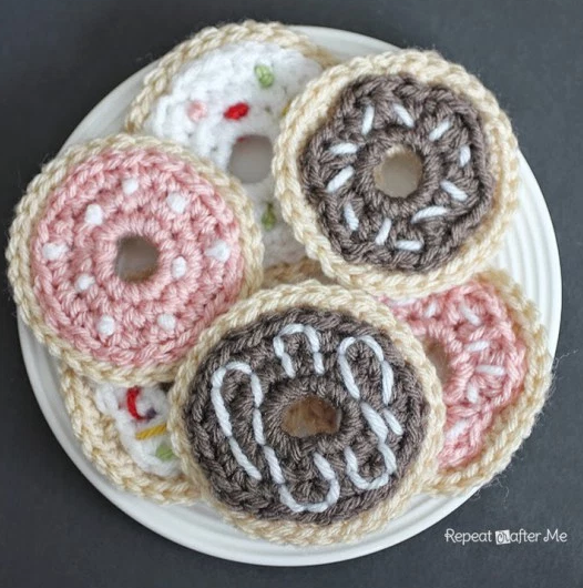 Easy Free Crochet Donuts