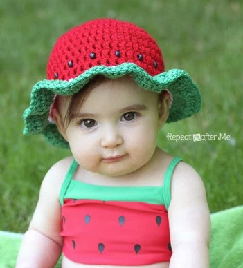 Watermelon Easy Crochet Hat Watermelon Easy Crochet Hat