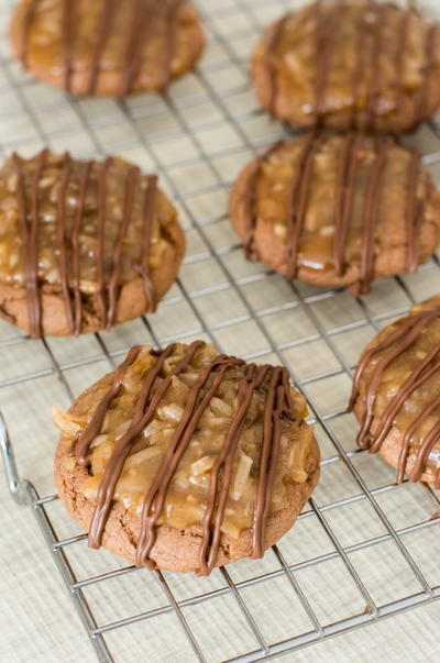 Easy Grain Free German Chocolate Cookies with Coconut Pecan Frosting Easy Grain Free German Chocolate Cookies with Coconut Pecan Frosting