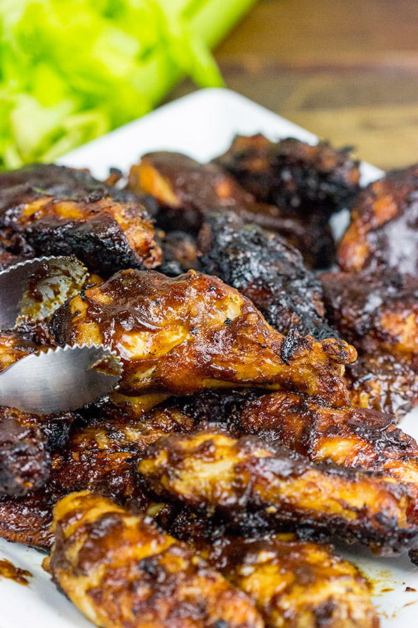 Apple Bourbon BBQ Grilled Chicken Wings Apple Bourbon BBQ Grilled Chicken Wings