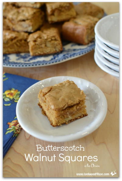 Butterscotch Walnut Squares Recipe