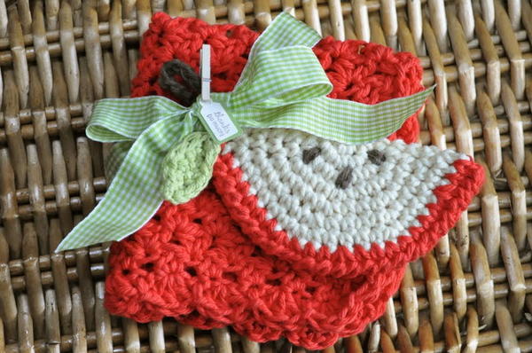 Back-To-School Crochet Dishcloth and Scrubbie