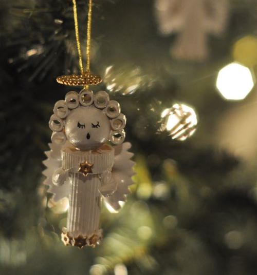 Pasta Angel Homemade Christmas Ornament Pasta Angel Homemade Christmas Ornament