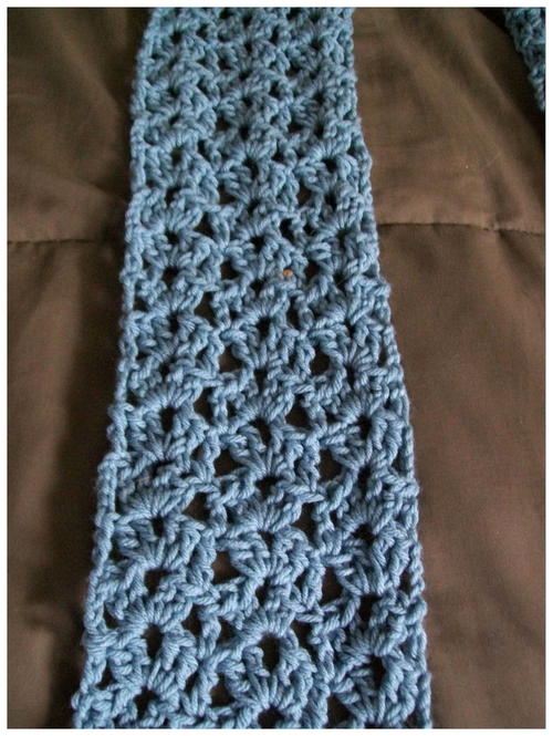 Crochet Lace Shell Scarf Crochet Lace Shell Scarf