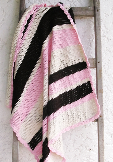 Toasted Pink Marshmallow Easy Crochet Blanket