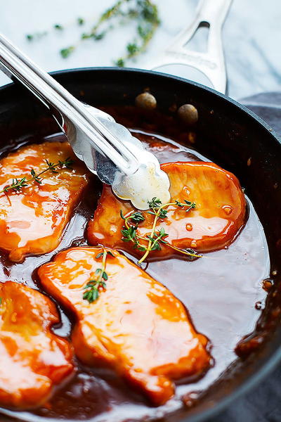 One Pan Maple Glazed Pork Chops