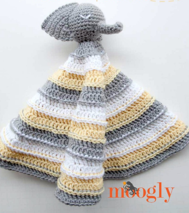Elephant Excitement Crochet Lovey Elephant Excitement Crochet Lovey
