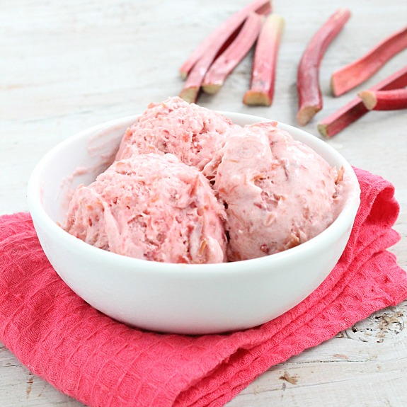 No Churn Rhubarb Ice Cream No Churn Rhubarb Ice Cream