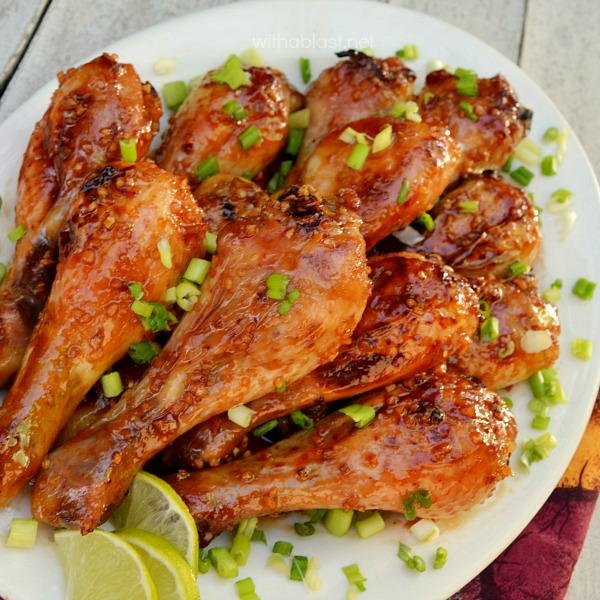Honey Garlic Sriracha Drumsticks Honey Garlic Sriracha Drumsticks