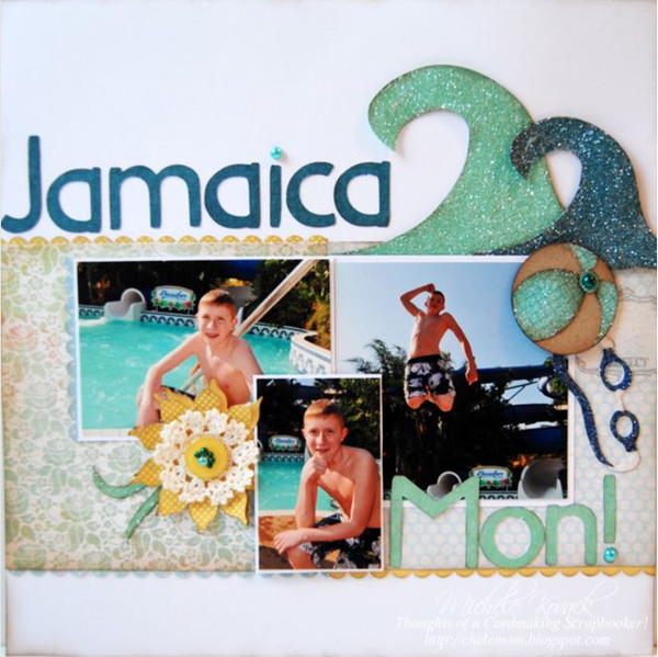 Surfs Up Scrapbook Layout Surfs Up Scrapbook Layout