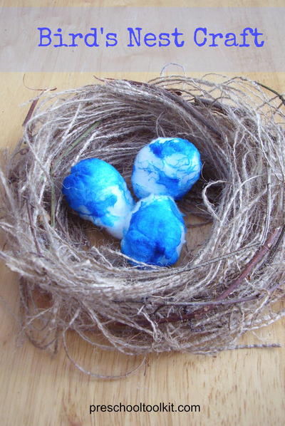 Bird's Nest Craft for Kids