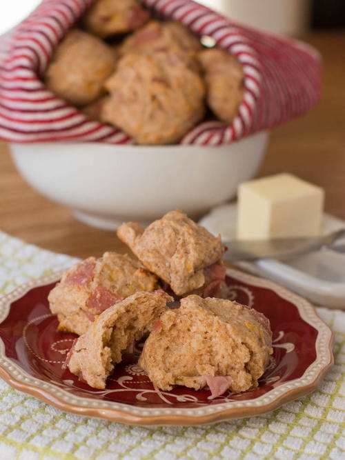 Ham and Cheese Yogurt Biscuits Ham and Cheese Yogurt Biscuits