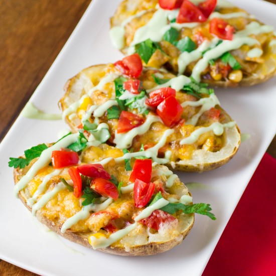 Loaded Mexican Potato Skins Loaded Mexican Potato Skins