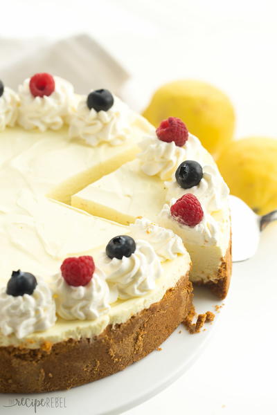 No Bake Lemon Cheesecake No Bake Lemon Cheesecake