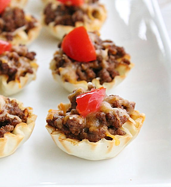 Mini Cheesy Taco Cups Mini Cheesy Taco Cups