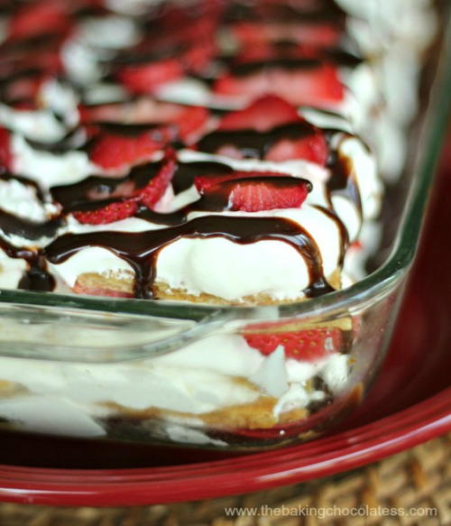 No-Bake Strawberry Ice Box Cake No-Bake Strawberry Ice Box Cake