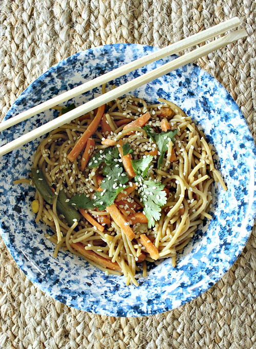 Simple Stir-Fry Veggie Sesame Noodle Dish Simple Stir-Fry Veggie Sesame Noodle Dish