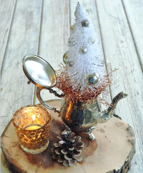 Vintage Teapot Christmas Tree Vintage Teapot Christmas Tree