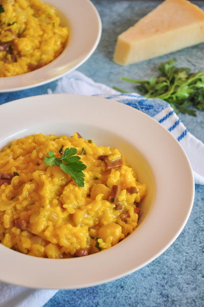 Bay Scallop Risotto with Prosciutto Bay Scallop Risotto with Prosciutto