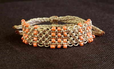 Beaded Macrame Knot DIY Bracelet