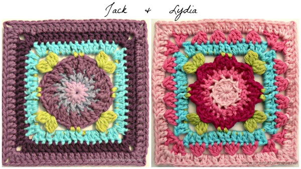 Floral Center Granny Squares Floral Center Granny Squares