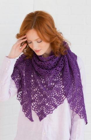 Royal Pineapple Crochet Shawl Royal Pineapple Crochet Shawl