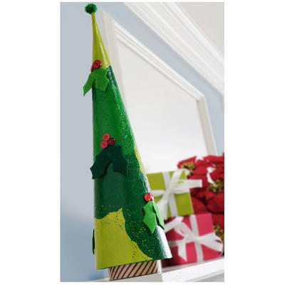 Handmade Doily Cone Tree