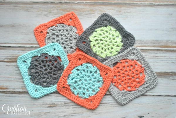 Lacy Pinwheel Square