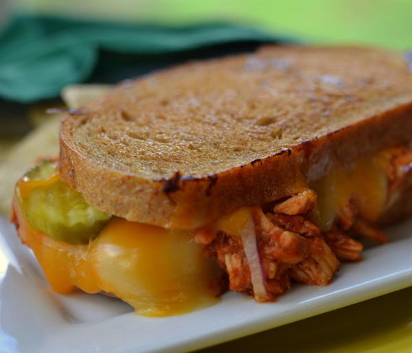Barbecue Chicken Grilled Cheese Barbecue Chicken Grilled Cheese