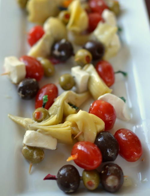 Tortellini Mozzarella Skewers